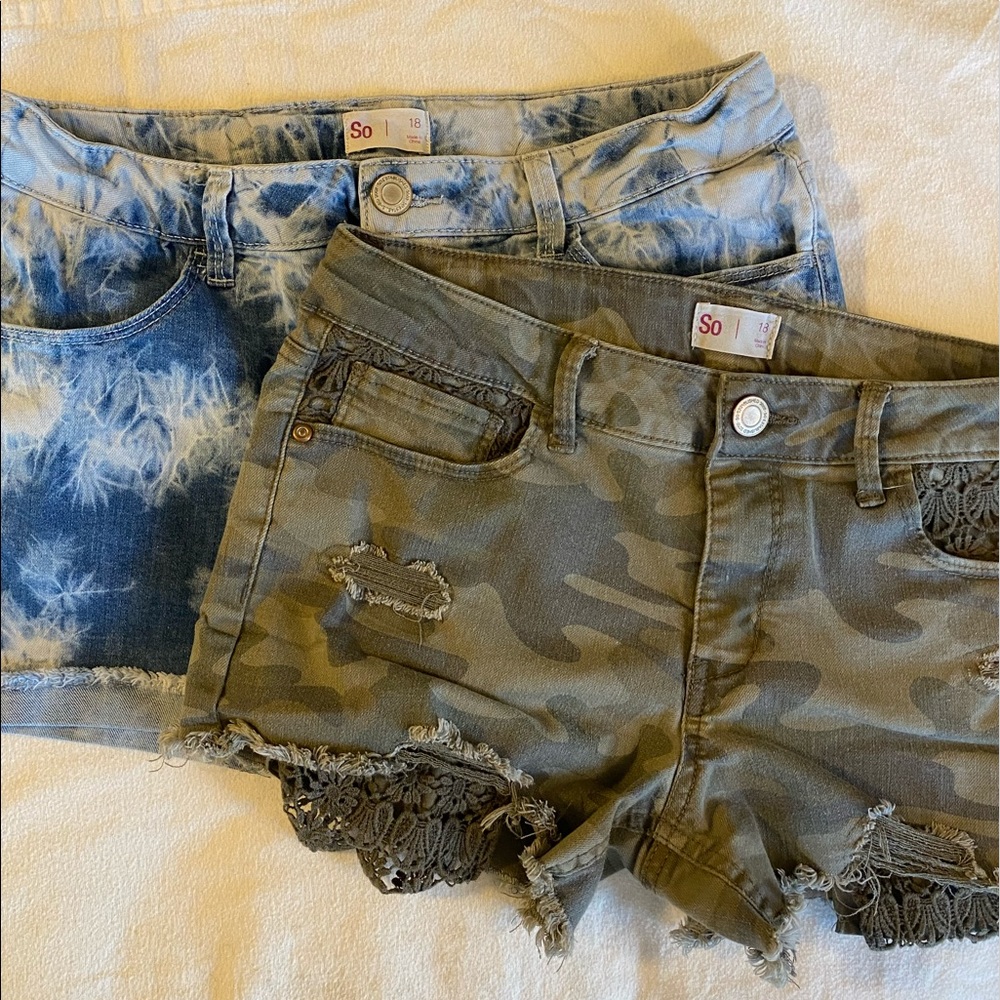 2 Pairs of Girls SO Shorts